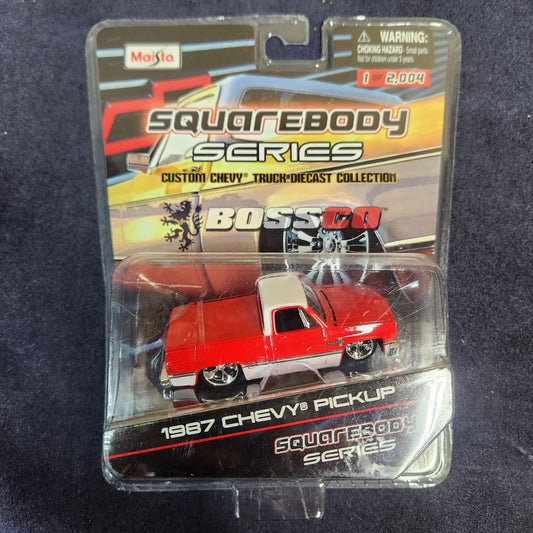 Maisto BossCo Custom 1:64 1987 Chevy Silverado Pickup Squarebody Series 1/2004